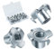 BOUMVID Tuerca en T de 4 Puntas M10 x 14 mm, 20 Pieza T Tuerca de Acero Carbono, Tuercas de Accionamiento, Tuerca de Cuatro Puntos, Adecuado para Muebles de Embutir Madera, Construcción, Madera