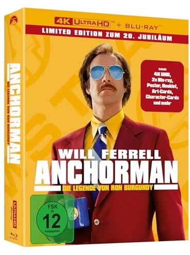 Anchorman: Die Legende von Ron Burgundy - Limited Collector's Edition [4K Ultra HD] + [Blu-ray] + [Bonus Blu-ray]