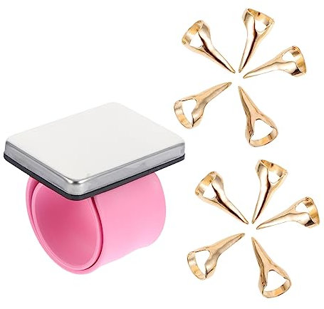Beatifufu 1 Satz Haarschnitt Ring Armband Haar Trennring Finger Trennring Haar Flechtring Armband Magnetischer Stifthalter Haarverlängerungen Trennring Haar Flecht Zubehör