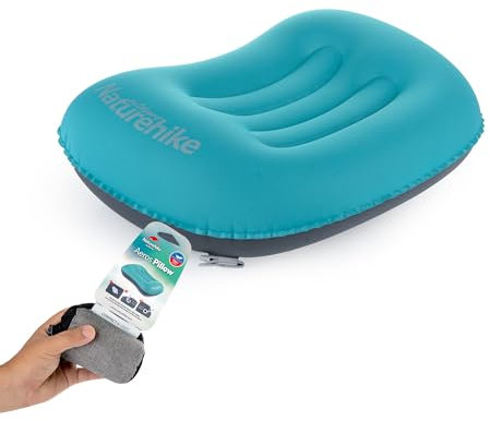 Naturehike Aeros Reisekissen TPU Ultraleicht Aufblasbares Wasserfest Komprimierba Camping Kissen Schlafen Nacken für Strand Wandern Backpacking(Blau )