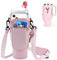 Mailfull Bolsa de Transporte para Stanley Cup Bolsa Portabotellas de Agua con Correa Ajustable Funda para Botella Termo con Mosquetón para Practicar Senderismo Viajar Acampar (Rosa)