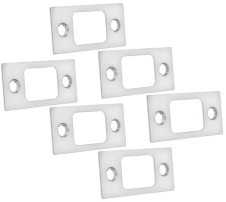 KITANDOVE Djustable Deadbolt Strike Plate for Security Door 6pcs Stainless Steel Door Strike Plate Filler Sliding Door Safety Lock