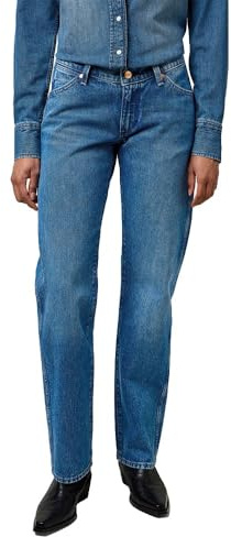 Wrangler Women's Low Rise Cowboy Jeans, Lasso Lagoon, 30W x 30L