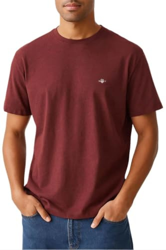 GANT Herren Reg Shield T-Shirt, Rot, M EU