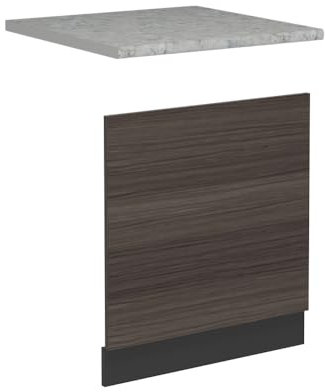 Vicco Frontal para lavavajillas R-Line, Gris Noble, 60 cm, ET Mármol