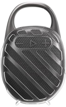 kwmobile Case for JBL Clip 5 Speaker Case - TPU Protective Cover with Mini Stand for Bluetooth Speaker - Transparent