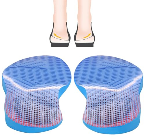 Solette per Supinazione,Solette Ortopediche Piede Piatto Fascite Plantare,Inserti di Supporto dell'Arco per Donne e Uomini,Fascite Plantare,Pronazione,Piedi Piatti,Supporto per Arco Alto
