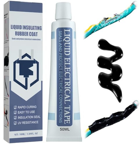 OunTechGlory Caoutchouc liquide, ruban isolant liquide, ruban électrique, pâte de réparation de câble, colle d'isolation imperméable, mastic de réparation de câble, colle imperméable à séchage rapide