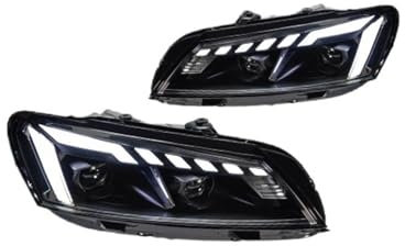 CBXPXVXP Scheinwerfer kompatibel for VW Passat B7 Scheinwerfer 2011-2015 Scheinwerfer US-Version DRL Blinker Angel Eye Projektorlinse