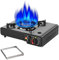 Outdoor Cassette Stove, Grillkassette Kocher - Robusta ejecución, regulación de la llama de varios niveles, encendido automático para viajes, senderismo, montañismo, adultos