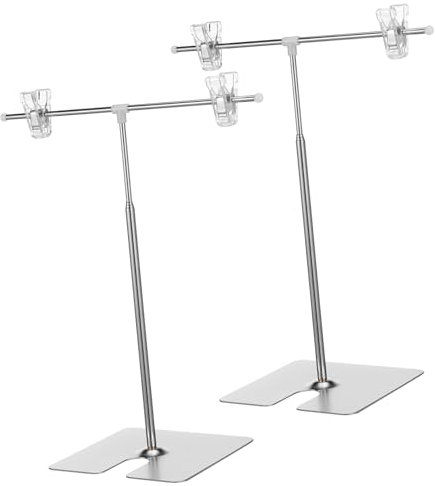 Alipis 2 Stück Plakatständer Bannerstand Ausstellungsständer Tisch Anzeige Im Freien Plakat Mit Stand Für Zeichen Stehen Staffelei Stehen Werbestände Falten Steht Etikett Rostfreier Stahl