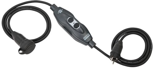 Brennenstuhl Professional PRCD-S Advanced mit Schutzadapterkabel 3m für den Baustelleneinsatz und ständigen Einsatz im Freien IP44 (Mobiler Personenschutz mit H07RN-F 3G1,5 Kabel, DGUV 203-006)
