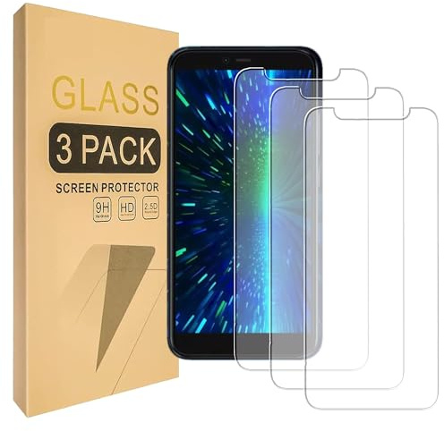 Lucyliy [3 paquetes] Protector de Pantalla para Honor 9 Lite Protector de Pantalla Vidrio Templado, Cubierta Protectora [Dureza 9H][Alta Definición][Antiarañazos]