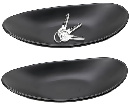 2 Stück Schale Dekoschlüsselschale, Schmuckschale Schlüsselablage, Dekoschalen für Flur Münzen Autoschlüssel Schmuck im Eingangsbereich Stilvolles und Schlichtes Design