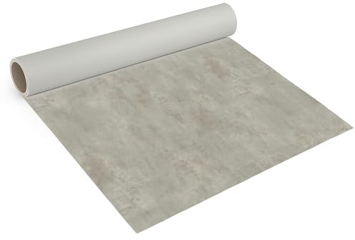 Internethandel Pfordt CV Bodenbelag Beton Optik 500x200 cm | PVC Boden in Betonoptik für Wohnzimmer, Schlafzimmer, Flur und Küche, 1,5 mm Gesamtdicke und Nutzungsklasse 21