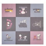 CODELLO PRINTED SQUARE POLYESTER/VISCOSE CHECKS PEANUTS 130X130CM (Rose)