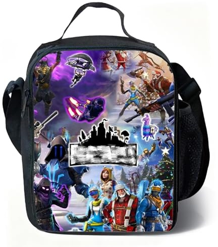 NTGFU Lunch Bag Kids, Reusable Insulated Cooler Boys Lunch Box, Large Capacity Waterproof Packed Lunch Bag for School Office Picnic Travel Beach