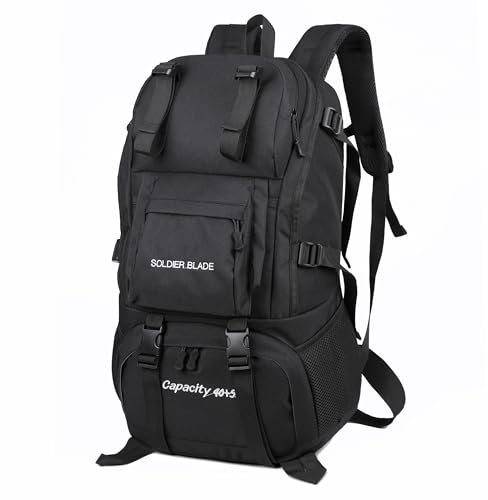 Sockywin Wanderrucksack Herren Damen 45L Wasserdichter Rucksack Camping Rucksack Trekking Tasche für Trekkingrucksack Für Radfahren, Klettern, Bergsteigen und Reisen Sport Outdoor