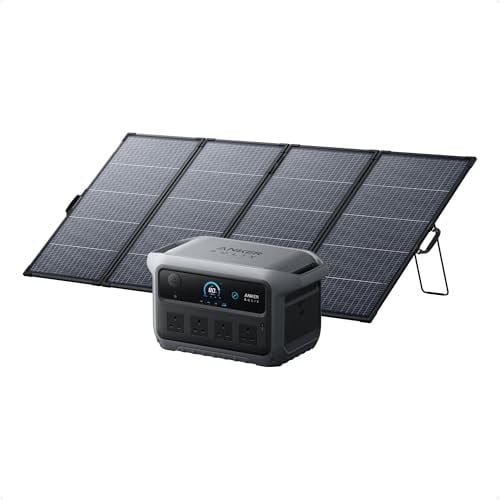 Anker SOLIX C2000 Gen 2 Tragbare Powerstation mit 400W Solarpanel, 2400W | Spitzenleistung 4000W Solargenerator, Voll geladen in 58 Minuten, 2048Wh LiFePO₄-Akku, Ideal für Camping & Stromausfall