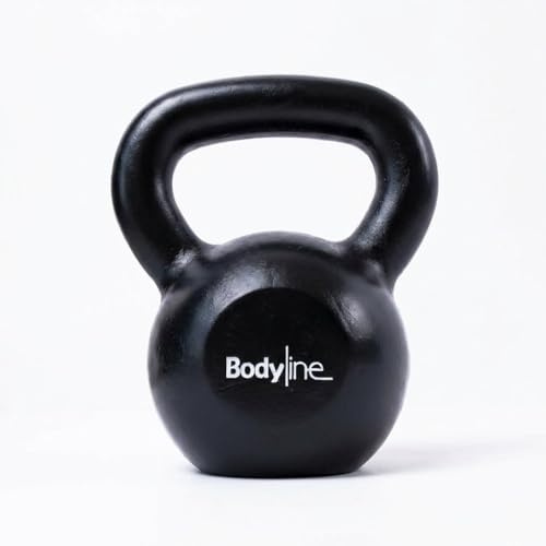 Bodyline Kugelhantel aus Gusseisen, 12 kg, professionelle russische Hantel für funktionelles Training, Fitnessstudio und Heimfitness mit ergonomischem Griff