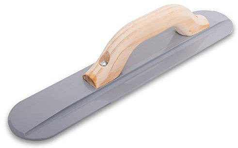 Alisador de mano Marshalltown con mango de madera, magnesio, para suelo y hormigón, tamaño del alisador: 305x79 mm