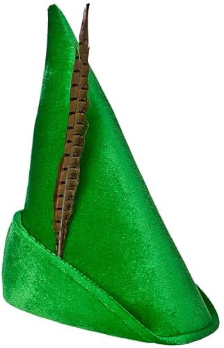 Deluxe Peter Pan Hat with feather Costume Accessory