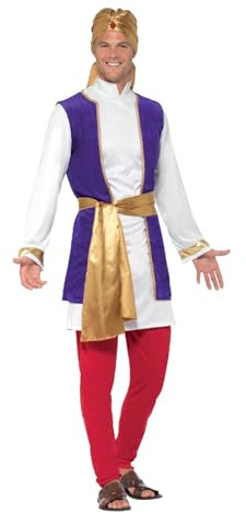 Smiffys - Herren Arabischer Prinz Kostüm, mehrfarbig Halloween