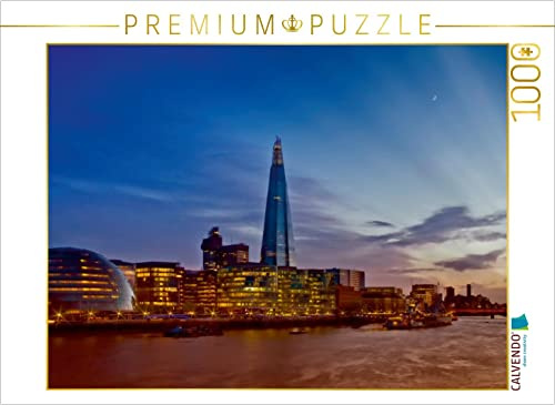 CALVENDO Puzzle London Sonnenuntergang | 1000 Teile Lege-Größe 64 x 48 cm Foto-Puzzle für glückliche Stunden