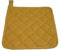GiftsScotland Plain Yellow Quilted Kitchen Magnetic Pot Holder 'Linen Look' Fabric FREE UK POSTAGE