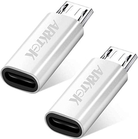 ARKTEK Adattatore Micro USB, adattatore lighting usb Compatibile con cavo Lighting (femmina), Sincronizzazione Dati e Ricarica per Galaxy S7 / S7 Edge / S6 / S6 / Note5 e altro