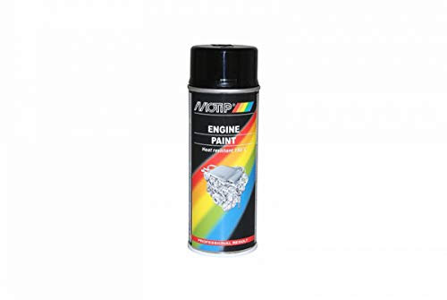 Motip Bombe de Peinture Pro Moteur Noir Brillant Spray 400ml (04092)