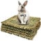 Grass Mat for Rabbit Bunny Chew Toys Woven Bed Mat for Guinea Pig Chinchilla Squirrel Hamster Cat Dog and Small Animal