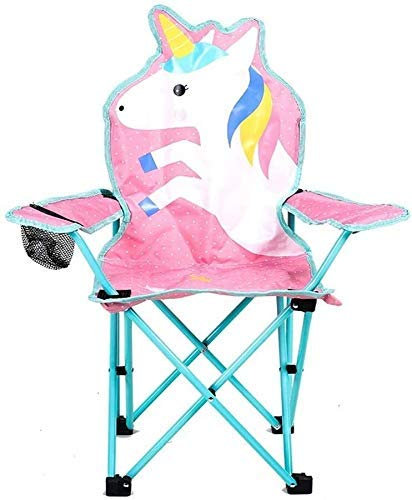 Rosa Klappstuhl für Kinder Sessel Kunstskizze Tragbarer Camping-Strandstuhl Student Chair Home Netter Klapphocker, B.