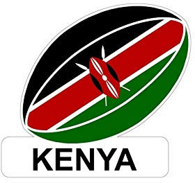 Akachafactory Aufkleber für Auto, Motorrad, Flagge Rugby Kenyan
