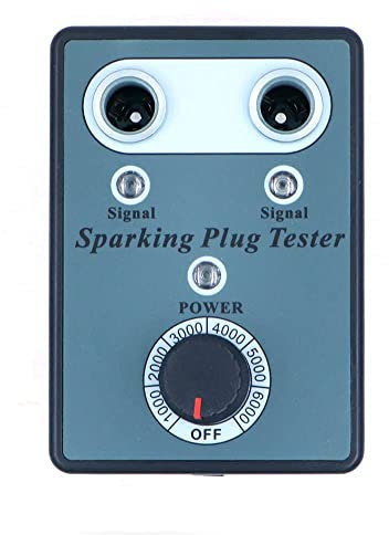 CENPEK Tester per Candele per Auto per Auto con analizzatore per Candele di accensione con rilevatore a Doppio Foro Regolabile per Veicoli a Benzina 12V