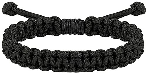 JENDEAR SHINE Bracciale da Uomo in Corda Nautica, Bracciale in Filo di Paracord Intrecciato a Mano, Bracciale da Surf Esterno Regolabile Impermeabile.