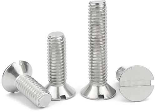 CONPHERON Senkkopfschrauben Edelstahl Senkkopf Schlitzschrauben Schlitz Maschinenschrauben M5×12mm, 40 Stück