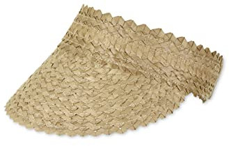 Sterntaler Baby Mädchen Hut Baby Sonnenschild Stroh - Baby Hut, Kopfbedeckung Baby Sommer, Sommerhut Baby - aus Papier - beige, 47