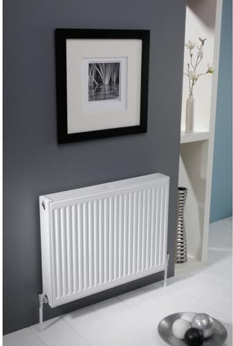 Kartell K-RAD Kompact Type 22 White 400mm x 500mm Double Panel with Double Convector Horizontal Radiator - D405K