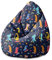 DreamRoots Sitzsack für Kinder - Bodenkissen und Bean Bag 70 x 70 x 105 cm - Bubibag für Kinderzimmer - Sitzkissen Boden