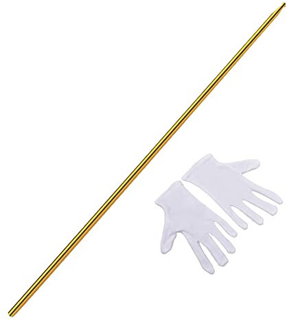 150cm Magischer Zauberstab Metall, Professioneller Zauberstab Tragbare Stahlstange Magische Teleskopstange Edelstahl Pocket Stick Taschenstab Pocket Staff Ausziehbarer Zauberstab Zaubertricks Zubehör