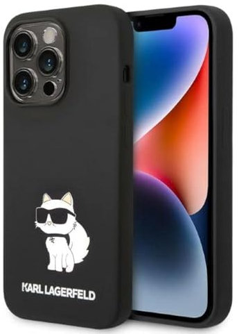 KARL LAGERFELD KLHCP14XSNCHBCK Hard Case for iPhone 14 Pro Max 6.7 Inch Black