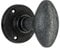 Infinity Decor Hand Forged Oval Mortice Door Knobs Set- Heavy Sprung Door Handles in Pewter Finish for External and Internal Use.