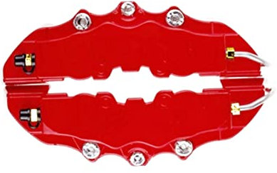 NEFLUM Caliper Covers, Car Disc Brake Caliper Covers, High Gloss and Heat Resistant, 3d Disc Brake Caliper Car Covers Front & Rear Kit Car for Car Accessories