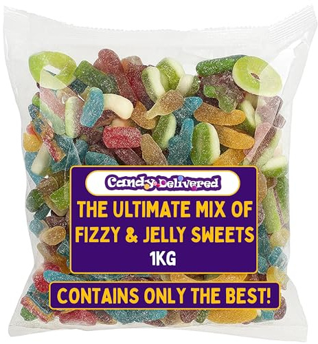 The Ultimate Pick & Mix Sweets 1kg Bag - Includes 20+ Fizzy, Sour & Jelly Sweets - Retro Candy Assortment - Perfect for Christmas, Easter, Halloween, Birthdays and More