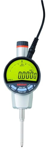 Mitutoyo 543-851D ABS Digital-Messuhr ID-F0525NX, 25,4 mm | 0,0005 mm, Toleranzanzeige, Netzbetrieb, flache Rückplatte, Datenausgang