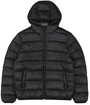 Champion Herren Legacy Outdoor (220342) - Wr Light Nylon Cirè 35gr Tonal Script Logo Hooded Jacke (1er Pack)