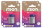 ITSON Lot de 4 x 1 Pile Alcaline 9V/6LR61 ItsPOWER