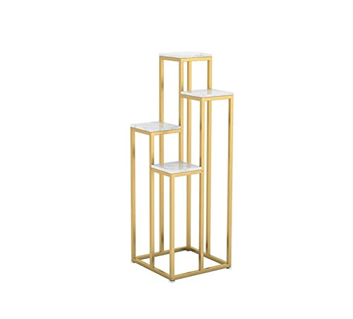 SUNMME Plant Stand Iron Flower Stand Indoor Marble Floor-to-ceiling Flower Stand Balcony Green Radish Flower Pot Shelf Flower Stand