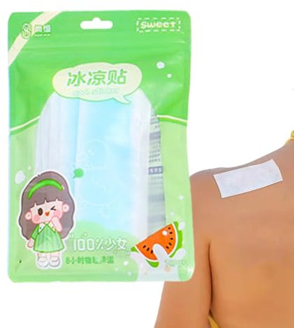 Fever Patches, Baby Cooling Patches, Cooling Forehead Strips Sheet, Cartoon Fever Patch for Kids, Instant Cooling Cute Design Fever Patches, Cooling Sticker Travel Supplies for Kids